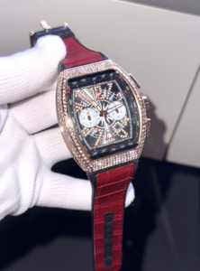 Thạch anh xem người đàn ông sang trọng Chronograph hip hop đồng hồ người đàn ông Mens Sliver cổ tay đồng hồ Đồng hồ nam - Product Image 5