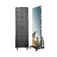 Pantalla LED Publicitaria Portátil Móvil P1.8/P2.5 con Batería, Soporte de Pie, Señalización Digital, Cartel Digital, Pantalla LCD