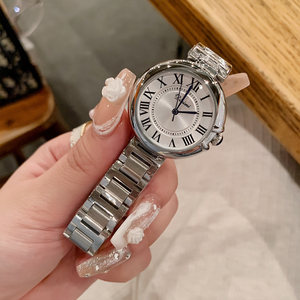 Fashion Minimalist Temperament Steel Band Quartz Couple <b>Watches</b> with Vintage Roman Numerals - Product Image 3
