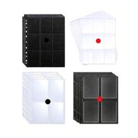 Classeur de cartes à collectionner en PU avec logo personnalisé, 4 ou 9 pochettes, pour cartes TCG, cartes photo, collection de jeux, sports, Kpop, idoles