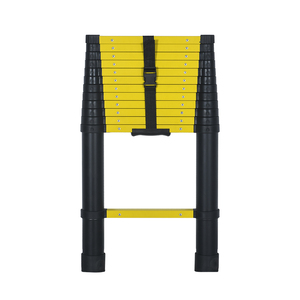 Telescoping thang cấp bằng sáng chế một chạm phát hành EN131-6 phù hợp màu đen chiến thuật 12.5 ft - Product Image 4