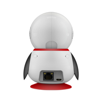 Caméra de surveillance pour bébé sans fil intelligente Full HD 1080P avec suivi automatique Penguin 360 degrés, mini caméra Wifi