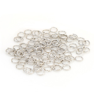 Anneau ouvert ultra-fin en fil d'acier titane plaqué or 18 carats, anneau de jonction pour chaîne de bijoux DIY en or 14 carats rempli - Product Image 5