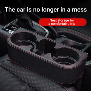 Portavasos multifuncional tres en uno para coche, almacenamiento Interior y costura para silla, soporte para bebidas y agua, suplementos - Product Image 3