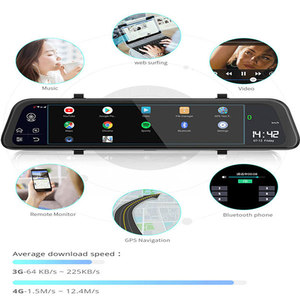 <span class=keywords><strong>Camera</strong></span> Hành Trình Trước Và Sau Màn Hình Cảm Ứng Gương Chiếu Hậu Kép 4G Android 8.1 <span class=keywords><strong>Camera</strong></span> Hành Trình Xe Hơi Với GPS Wifi Full HD 1080P - Product Image 2