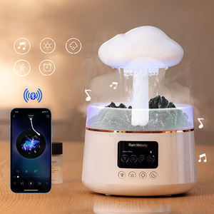 جهاز ترطيب عطري جديد مقاوم للحرارة على شكل قطرات المطر مع تحكم عن بعد ميكانيكي وضوضاء منخفضة وضوضاء بيضاء - Product Image 5