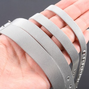 Bracelet de montre en maille <span class=keywords><strong>d</strong></span>'acier inoxydable 8/10/12/16 mm avec <span class=keywords><strong>boucle</strong></span>, bracelet empilable, ceinture unisexe, accessoires de bijoux faits à la main - Product Image 5