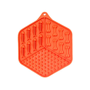 Silicone Dog Lick Mat Pet Slow Feeder Choke Prevention Aids Digestion Slow Feeder Pet Products with <b>Suction</b> <b>Cup</b> - Product Image 4