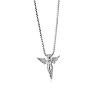Colgante de Ángel de bebé, joyería de oro y plata de acero inoxidable 316L personalizada de fábrica, venta al por mayor