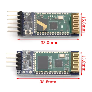 โมดูลพอร์ตบลูทูธแบบโปร่งใส HC-05 พร้อมพินมาสเตอร์-สเลฟ บอร์ดขยายบลูทูธในตัว - Product Image 2