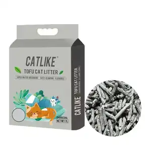 Whisperpet 2-3mm listrado gato tofu mix, rápida aperfeiçoamento, máquina que cria sujeira de gato