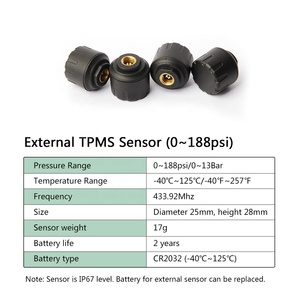 Sistema de Monitoreo de Presión de Neumáticos Digital TPMS para Camiones de Servicio Pesado, Sensor Externo para hasta 38 Ruedas - Product Image 3