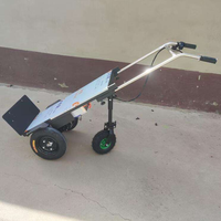 Chariot Élévateur Électrique Marche Avant/Arrière 500KG 600KG, Chariot Escaladeur Électrique à 3 Roues avec Pieds de Support 300KG 400KG