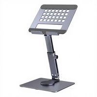 Support de tablette PC réglable en alliage d'aluminium IKATAK, pliable à 360°, portable, avec fonction de levage et de refroidissement