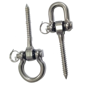 Baja nirkarat D penggantung ayunan Set ayunan pengait tempat tidur gantung kait 125mm untuk tempat tidur gantung ayunan teras cincin senam Yoga - Product Image 2