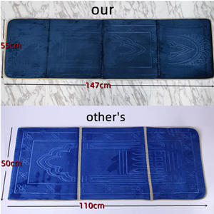 Mode bequemer islamischer faltbarer Reisegebets-Gebets teppich mit Rückenlehne und Tasche - Product Image 3