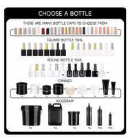 Set Gel Kuku Multiwarna 3000 Warna Private Label, Kit Gel UV Non-Toksik Custom, Perlengkapan Kuku Grosir