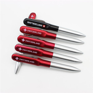 Penna a sfera con forbice pieghevole creativa a forma di autodifesa a forma di coltello pubblicitario da 1.0mm per corpo animale da regalo penna rotante - Product Image 1