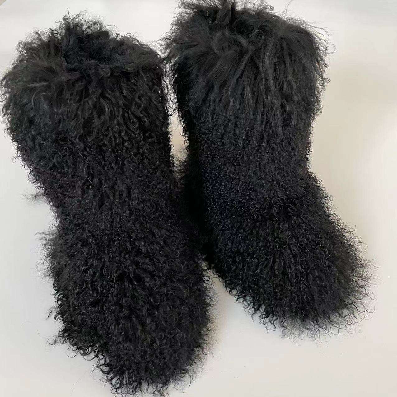 Winter Boots Mongolian Fur Boots Ugg Ugg Women's Fluff Momma - Main Image