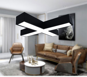 <span class=keywords><strong>Lampada</strong></span> <span class=keywords><strong>a</strong></span> <span class=keywords><strong>sospensione</strong></span> <span class=keywords><strong>a</strong></span> Led <span class=keywords><strong>a</strong></span> forma di X bianca <span class=keywords><strong>nera</strong></span> 36W per ufficio domestico commerciale X forma luce di <span class=keywords><strong>sospensione</strong></span> per sala studio Fitness Club - Product Image 6