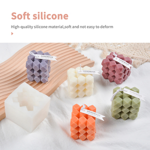 Nuevo Molde de Silicona Cuadrado Decorativo Personalizado 2025 para Hacer Velas Aromáticas 3D - Product Image 4