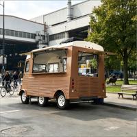 Solarbetriebener Mobiler Food Truck mit Lithium-Batterie & Wassertank, Emissionsfreier Autarker Kiosk für Öko-Parks