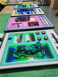 เข้ากันได้กับเลโก้ไฟ LED ติดผนังเฟรมอาคารบล็อกรูปภาพรวมถึงบล็อกก่อสร้างสำเร็จรูป - Product Image 2