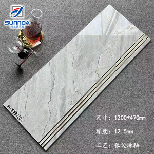 Nhà Máy Giá Thông Tư Màu Xám Và Hạt Gỗ Bước Gạch Chống Trượt Với Sứ Cầu Thang Gạch 1200/1350/1500Mm - Product Image 3