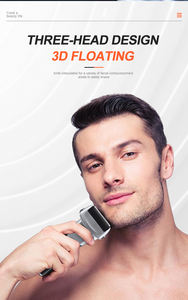 Rasoir électrique en feuille de cheveux noir Ipx6 Wet & Dry tête chauve <span class=keywords><strong>chaume</strong></span> rasoir pour hommes rasoir rechargeable en feuille - Product Image 2