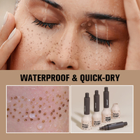 Stylo tampon à taches de rousseur 5 points Marque Privée, Maquillage imperméable à séchage rapide longue tenue pour joues et nez, pour des taches de rousseur artificielles naturelles