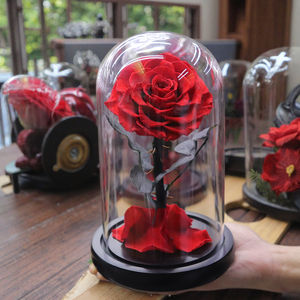 Activelove Eternity Roses, Arreglo Floral Ecológico Hecho a Mano con Flores Reales <span class=keywords><strong>de</strong></span> Larga Duración, <span class=keywords><strong>Cajas</strong></span> <span class=keywords><strong>de</strong></span> <span class=keywords><strong>Madera</strong></span> <span class=keywords><strong>para</strong></span> el Día <span class=keywords><strong>de</strong></span> San Valentín - Product Image 1