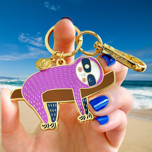 Fabricantes de llaveros de metal Un poco lento Esmalte Llavero Logo Esmalte duro suave Llavero personalizado - Product Image 6