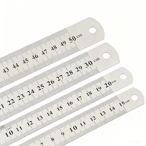 15/20/30/50/<span class=keywords><strong>60</strong></span>/100/150cm thép không gỉ đo lường học sinh Trường toán học thẳng Cai Trị - Product Image 3