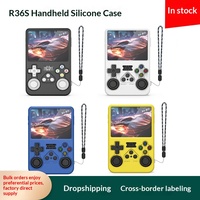 Étui de protection en silicone compatible avec la console de jeu portable ANBERNIC R36S, housse antichoc et antidérapante