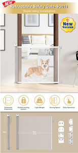 Nouvelle arrivée Barrière de sécurité pour bébé à une main Barrière de sécurité rétractable pour <span class=keywords><strong>escalier</strong></span> <span class=keywords><strong>Protection</strong></span> de porte pour la maison SG018 - Product Image 3