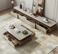 Meuble TV de salon, nouveau, petit format, style antique, avec plateau en roche, pour la maison