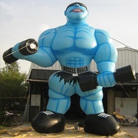 Homme musclé gonflable géant personnalisé, musculation gonflable pour la publicité
