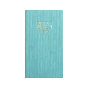 Agenda 2025 A6 en anglais, carnet fin en cuir, petit agenda hebdomadaire, agenda portable, agenda annuel, personnalisable - Product Image 6