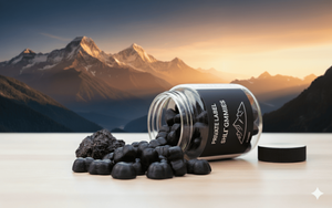 Gomitas veganas de Shilajit, suplemento adaptógeno a base de hierbas para aumentar la energía, mejorar el rendimiento físico y aliviar el estrés. - Product Image 3