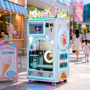 Machine à glaces molles commerciale personnalisée pour intérieur, avec écran tactile, acceptant pièces et billets, idéale pour les salles de jeux. - Product Image 6