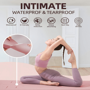 Tapete de Yoga Profesional de TPE para Mujer, 185 cm de Largo, 8 mm de Grosor, Ecológico, Antideslizante, Diseño Ancho para Yoga, Baile y Fitness en Casa - Product Image 5