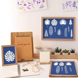 ชุดไซยาโนไทป์สีสันสดใสกระดาษพิมพ์ลายดวงอาทิตย์กระดาษพิมพ์พลังงานแสงอาทิตย์กระดาษที่มีความไวสูงการวาดภาพด้วยแสงอาทิตย์ที่มีความไวสูง DIY - Product Image 5