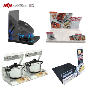 TERMEIN - Expositor <span class=keywords><strong>de</strong></span> Electrónica en Niveles Blanco y Negro, Soporte <span class=keywords><strong>de</strong></span> Exhibición para Aspiradora Inalámbrica, para Promoción POP en Supermercados - Product Image 3