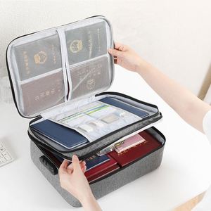 Bolsa de Almacenamiento de Documentos para el Hogar, Bolsa de Viaje Multifuncional para Pasaportes, Organizador de Archivos y Documentos - Product Image 1
