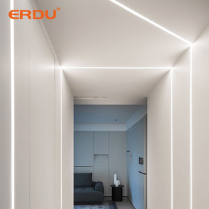 ERDU <span class=keywords><strong>Prix</strong></span> d'usine Profilé en aluminium pour cloison sèche Canal LED pour bande lumineuse Plâtre en alliage d'aluminium durable - Product Image 3