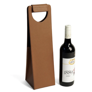 Özel PU deri şarap ambalaj çantası şarap şişesi saklama torbaları parti için şampanya şişesi taşıma torbaları hediye - Product Image 1
