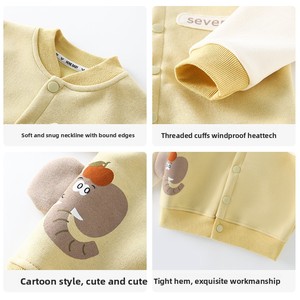 Veste de baseball pour enfants, tenue décontractée printemps-automne pour bébés garçons et filles, <span class=keywords><strong>cardigan</strong></span> à motif animalier de dessin animé pour nourrissons - Product Image 4
