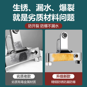 <span class=keywords><strong>Mitigeur</strong></span> thermostatique de douche et bain en laiton apparent, anti-brûlure, économie d'eau, certifié CE, mural pour la maison, garantie 5 ans - Product Image 6