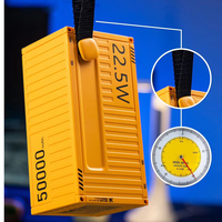 Station d'alimentation portable Wopow haute capacité ultra-mince 50000 mAh Li-Polymère, charge rapide en extérieur, écran LED, 5 ports USB, Type-C