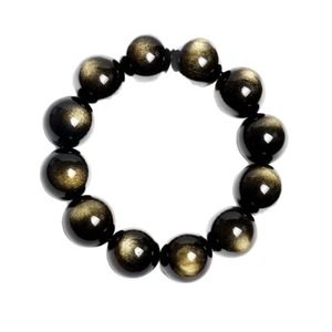 Pulsera <span class=keywords><strong>de</strong></span> Piedra Arenisca Dorada Natural con Efecto Ojo <span class=keywords><strong>de</strong></span> Gato, Forma <span class=keywords><strong>de</strong></span> Bola, Joyería Moderna Inspirada en el Budismo para Hombre y Mujer - Product Image 5